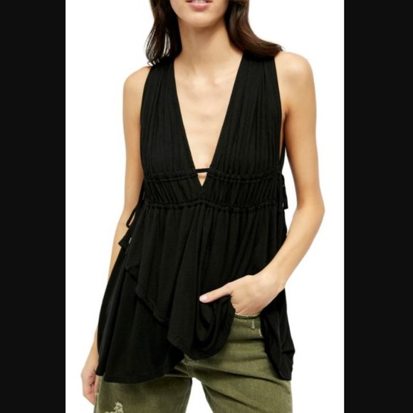 Free People Tops - Free People Aires Tank Top | Plunge Neck